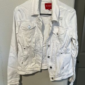 Like new white denim jacket